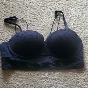 Pink, Lace Bralette Push Up